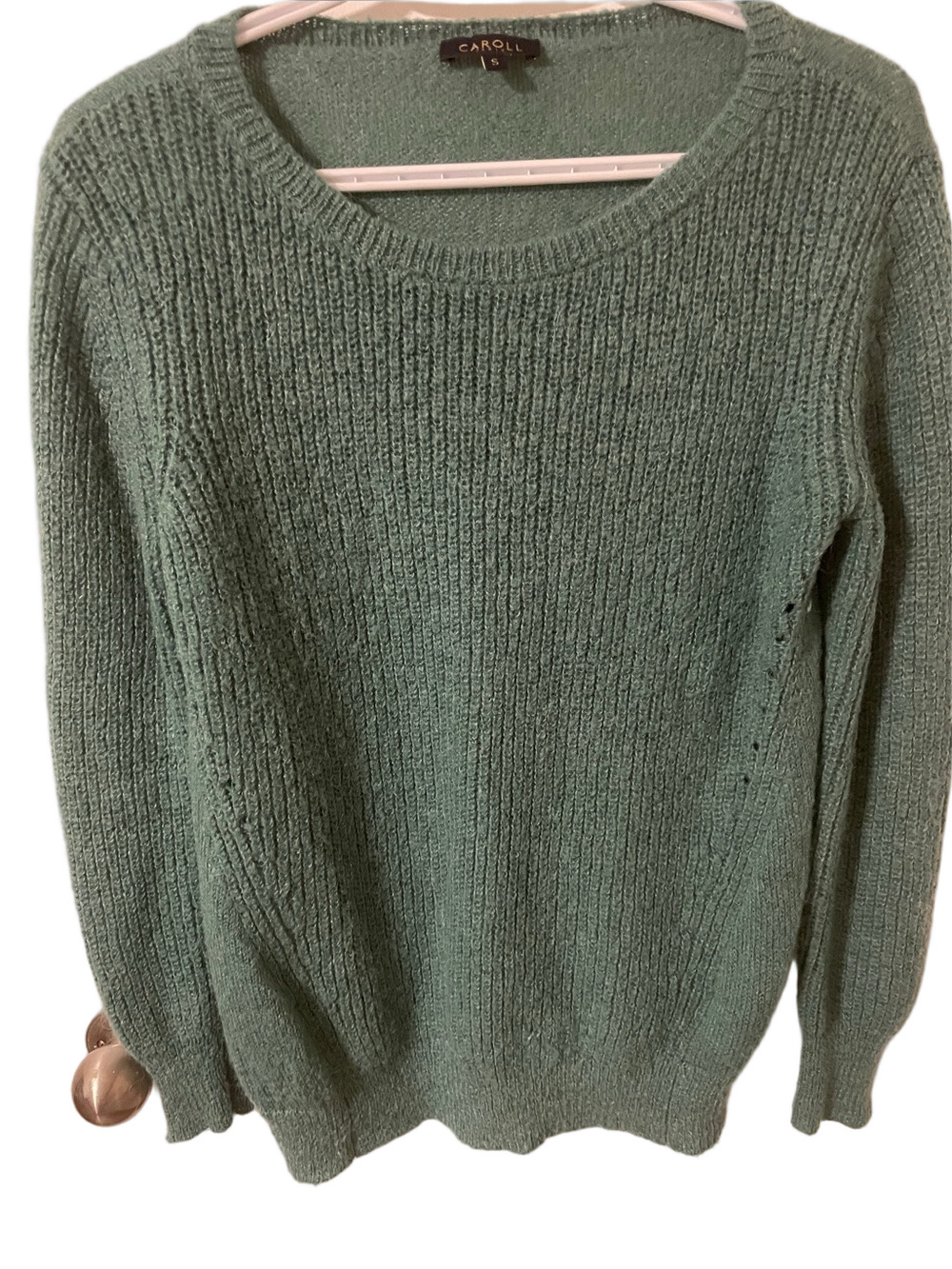 Caroll Paris Green Sweater Size Small